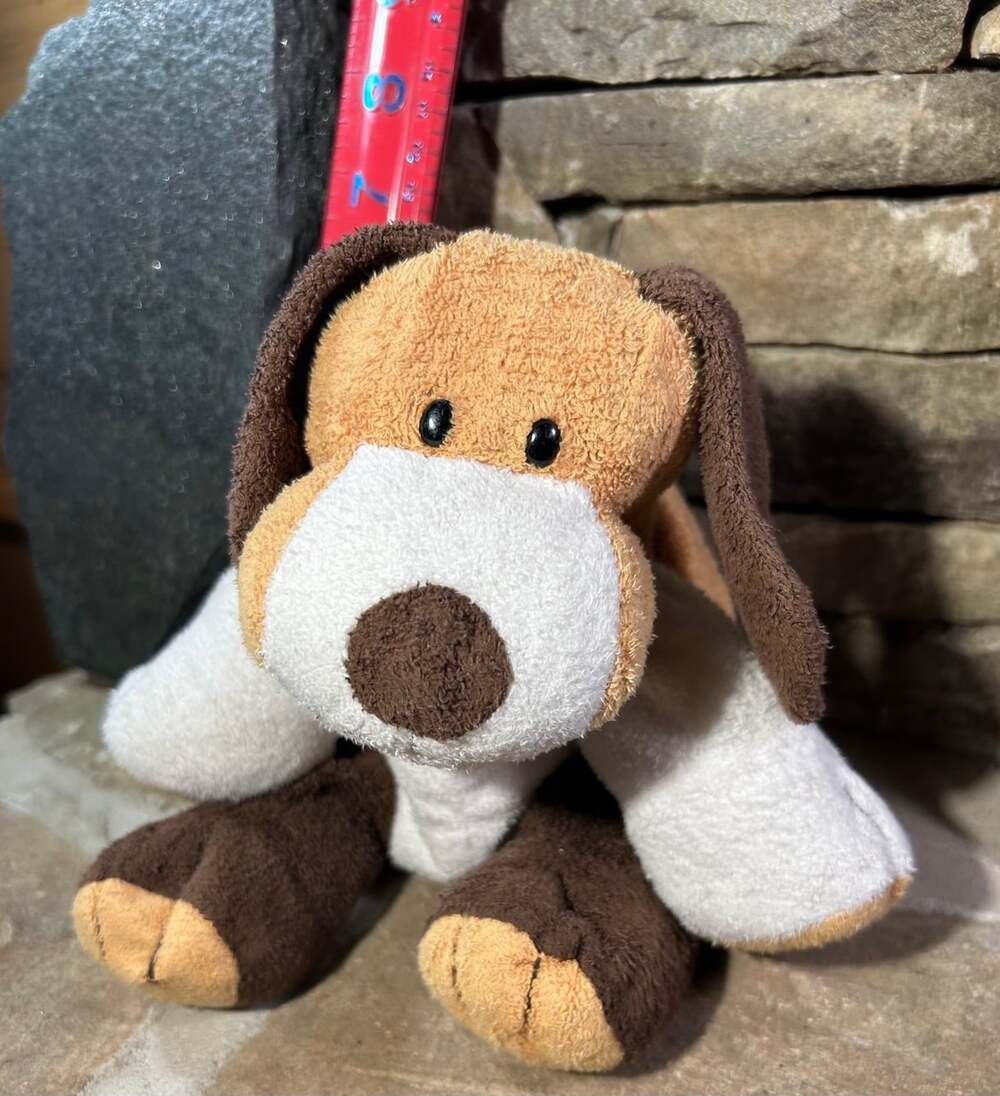 Ty Pluffies Dog Whiffer Beagle Plush Puppy 10" Soft TyLux 2002 READ